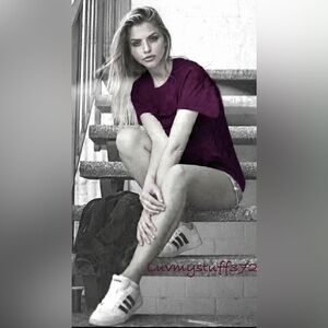 Cute Lululemon Maroon Purple T-shirt Top